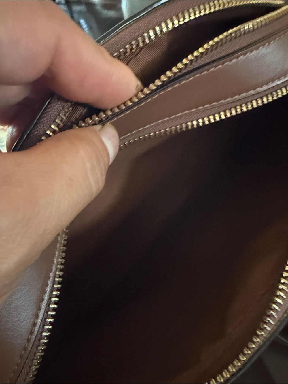 Coach Brown Signature Canvas Crossbody with Leather Trim - Picture 11 of 15